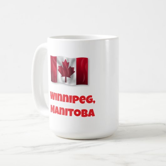 Winnipeg Frohen Kanada-Tag Kaffeetasse (Vorderseite Links)