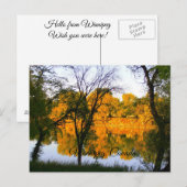 Winnipeg Herbst Postkarte (Vorne/Hinten)