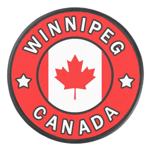 Winnipeg Kanada Eishockey Puck (Vorderseite)