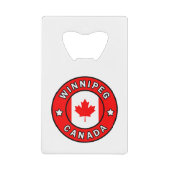 Winnipeg Kanada Geldbeutel Flaschenöffner (Vorderseite)