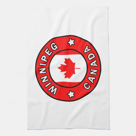 Winnipeg Kanada Geschirrtuch (Vertikal)