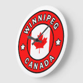 Winnipeg Kanada Große Wanduhr (Winkel)