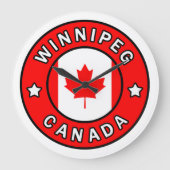 Winnipeg Kanada Große Wanduhr (Vorderseite)
