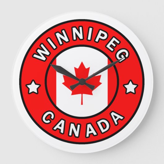Winnipeg Kanada Große Wanduhr (Vorderseite)