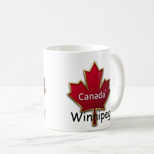 Winnipeg Kanada Kaffeetasse (VorderseiteRechts)