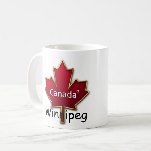 Winnipeg Kanada Kaffeetasse (Vorderseite Links)