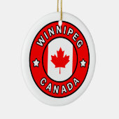 Winnipeg Kanada Keramik Ornament (Rechts)