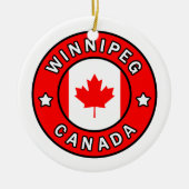 Winnipeg Kanada Keramik Ornament (Vorne)