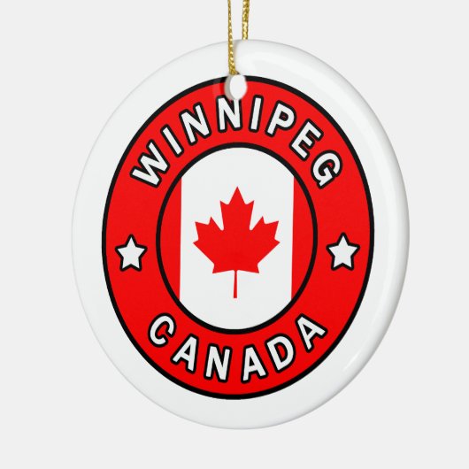 Winnipeg Kanada Keramik Ornament (Links)