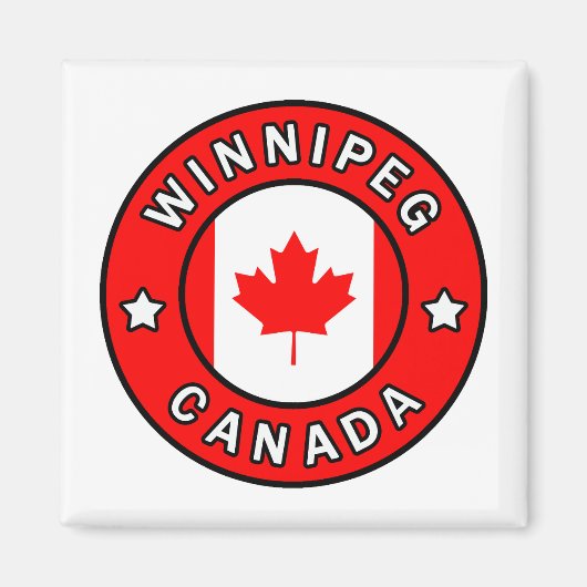 Winnipeg Kanada Magnet (Vorne)
