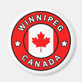 Winnipeg Kanada Magnet (Vorne)