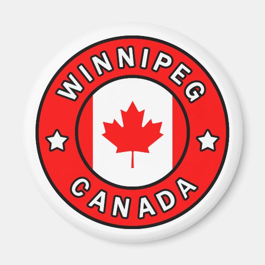 Winnipeg Kanada Magnet (Vorne)