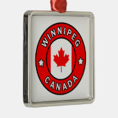 Winnipeg Kanada Ornament Aus Metall (Rechts)
