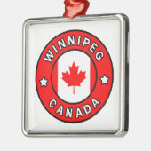 Winnipeg Kanada Ornament Aus Metall (Links)