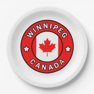 Winnipeg Kanada Pappteller
