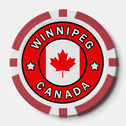 Winnipeg Kanada Pokerchips (Vorderseite)