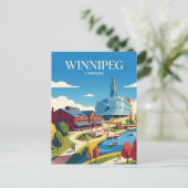 Winnipeg Kanada Postkarte (Stehend Vorderseite)