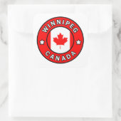 Winnipeg Kanada Quadratischer Aufkleber (Tasche)