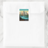 Winnipeg Kanada Quadratischer Aufkleber (Tasche)