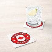 Winnipeg Kanada Rechteckiger Pappuntersetzer (Vor Ort)