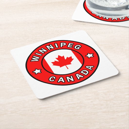 Winnipeg Kanada Rechteckiger Pappuntersetzer (angewinkelt)