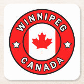 Winnipeg Kanada Rechteckiger Pappuntersetzer (Vorderseite)