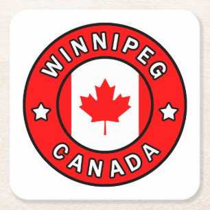 Winnipeg Kanada Rechteckiger Pappuntersetzer