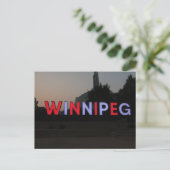 Winnipeg, Kanadisches Zeichen Postkarte (Stehend Vorderseite)