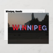 Winnipeg, Kanadisches Zeichen Postkarte (Vorne/Hinten)