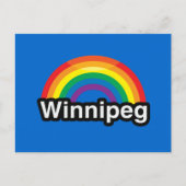 WINNIPEG LGBT PRIDE RAINBOW POSTKARTE (Vorderseite)