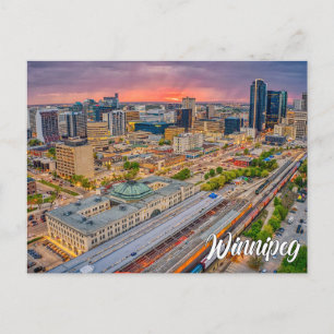 Winnipeg, Manitoba, Kanada Postkarte