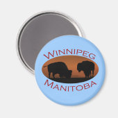 Winnipeg, Manitoba Magnet (Vorderseite/Rückseite)