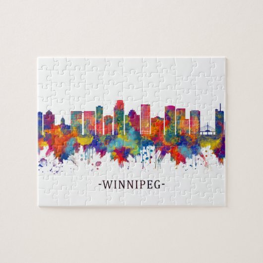 Winnipeg Manitoba Skyline Puzzle (Horizontal)