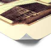 Winnipeg, MB, Kanada - Panoramablick - 1884 Poster (Ecke)