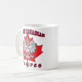 Winnipeg Polnisch Kanadisches Leaf Kaffeetasse (Vorderseite Links)
