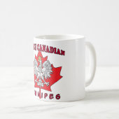 Winnipeg Polnisch Kanadisches Leaf Kaffeetasse (VorderseiteRechts)