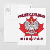 Winnipeg Polnisch Kanadisches Leaf Postkarte (Vorne/Hinten)
