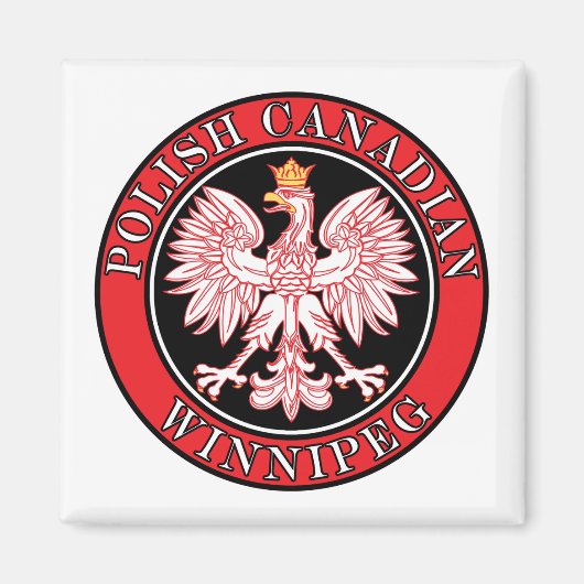 Winnipeg Polnischer Adler Magnet (Vorne)