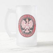 Winnipeg Polnischer Adler Mattglas Bierglas (Links)