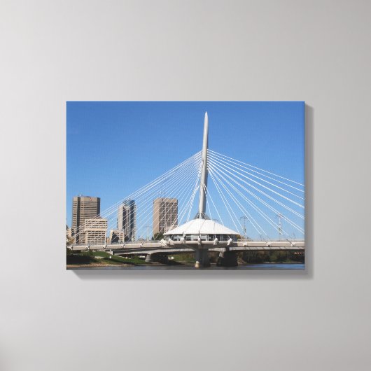 Winnipeg Provencher Bridge Leinwanddruck (Vorderseite)