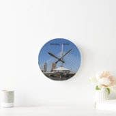 Winnipeg Provencher Bridge Runde Wanduhr (Zuhause)