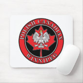 Winnipeg Runde Polnisch Kanadisches Leaf Mousepad (Mit Mouse)