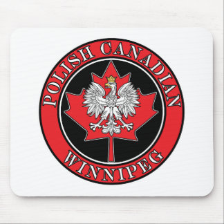 Winnipeg Runde Polnisch Kanadisches Leaf Mousepad