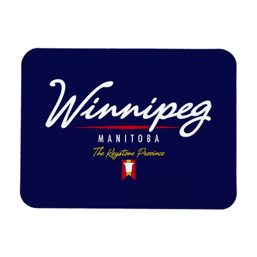 Winnipeg-Skript Magnet (Horizontal)