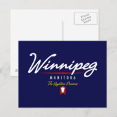 Winnipeg-Skript Postkarte (Vorne/Hinten)