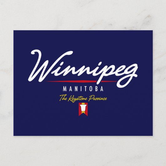 Winnipeg-Skript Postkarte (Vorderseite)