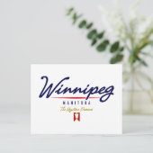 Winnipeg-Skript Postkarte (Stehend Vorderseite)
