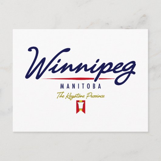 Winnipeg-Skript Postkarte (Vorderseite)