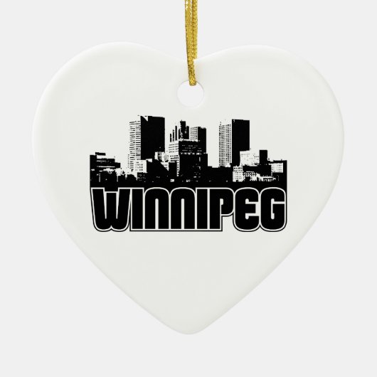 Winnipeg-Skyline Keramikornament (Vorne)