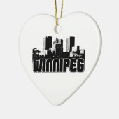 Winnipeg-Skyline Keramikornament (Links)